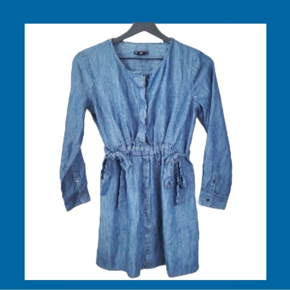 Club Monaco Denim Rahma Dress Sz 2 B84 - Picture 2 of 6